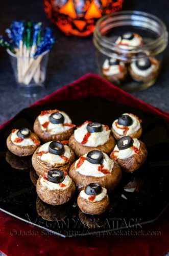 Stuffed Mushroom Eyeballs