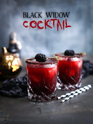 Low-Carb Black Widow Cocktail