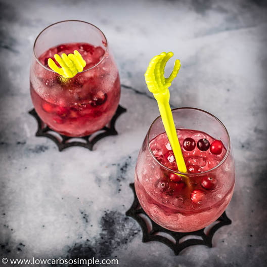 Sugar-Free Cranberry Caipirinha by Low-Carb, So Simple