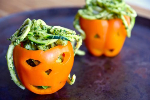 Zoodles with Pumpkin Kale Pesto